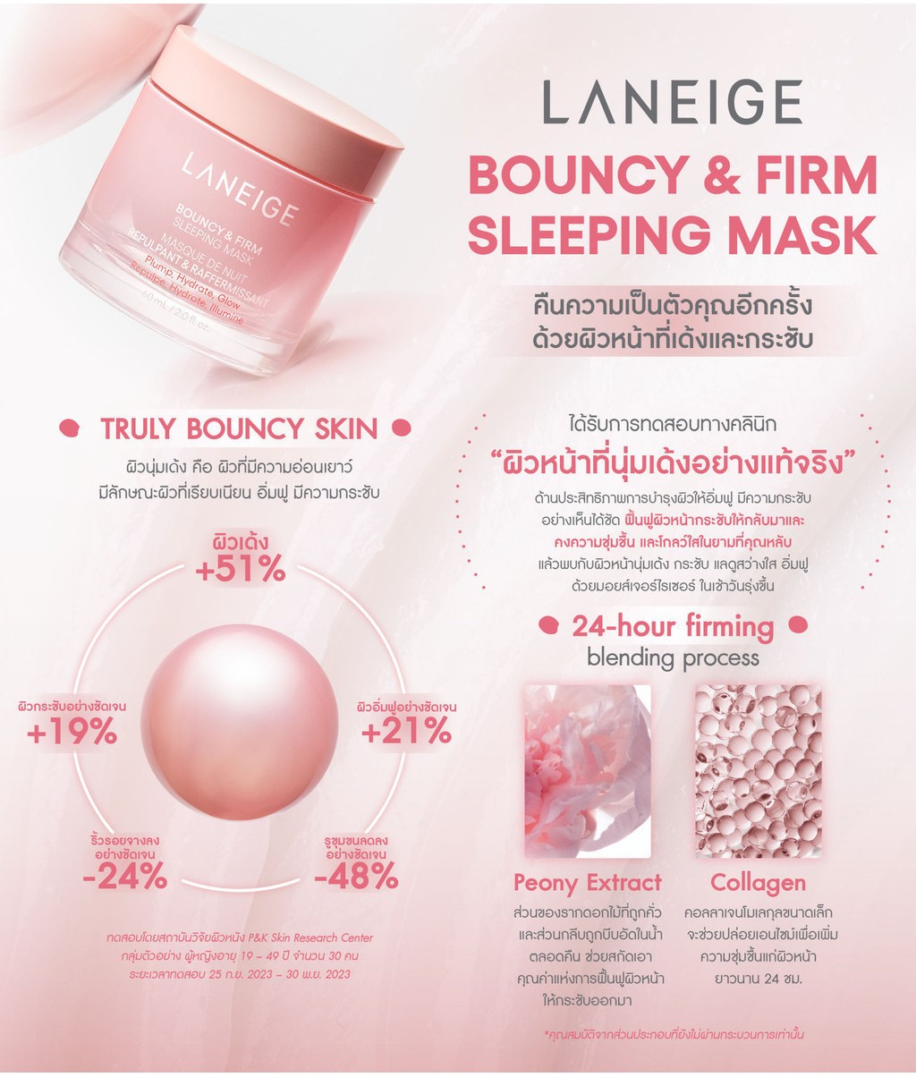Laneige Bouncy and Firm Sleeping Mask 60ml - Image 14