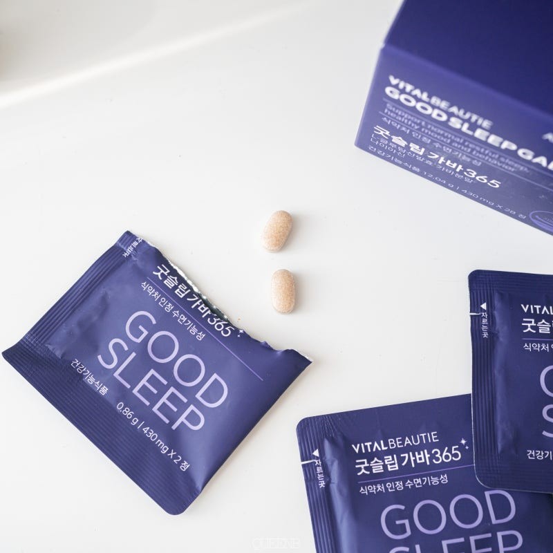 VITAL BEAUTIE Good Sleep GABA 365 (430 mg/28 เม็ด ทานได้ 14 วัน) ของเครือ Amore - Image 7
