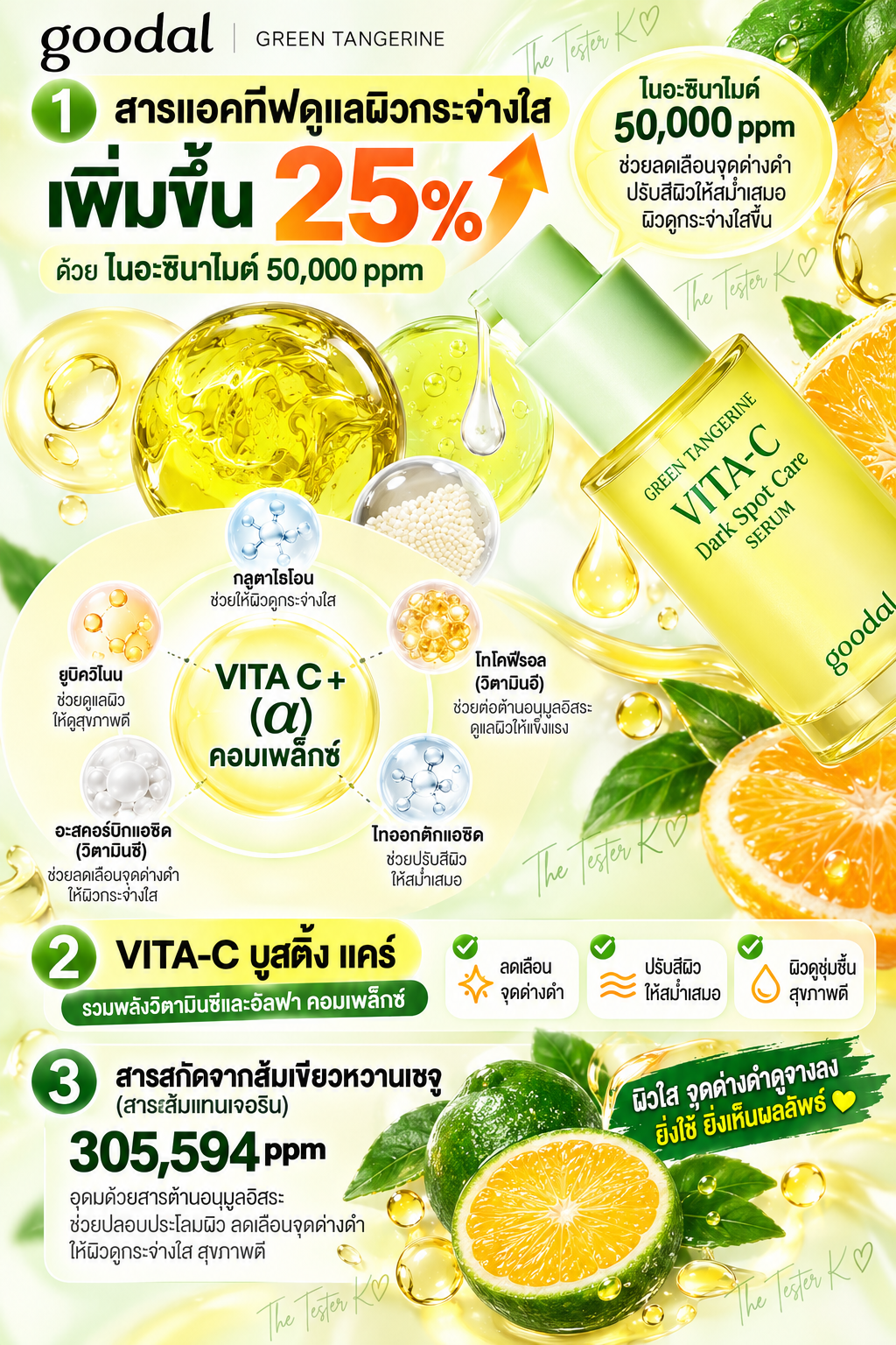 GOODAL Green Tangerine Vita-C Dark Spot Care Serum α - Image 5