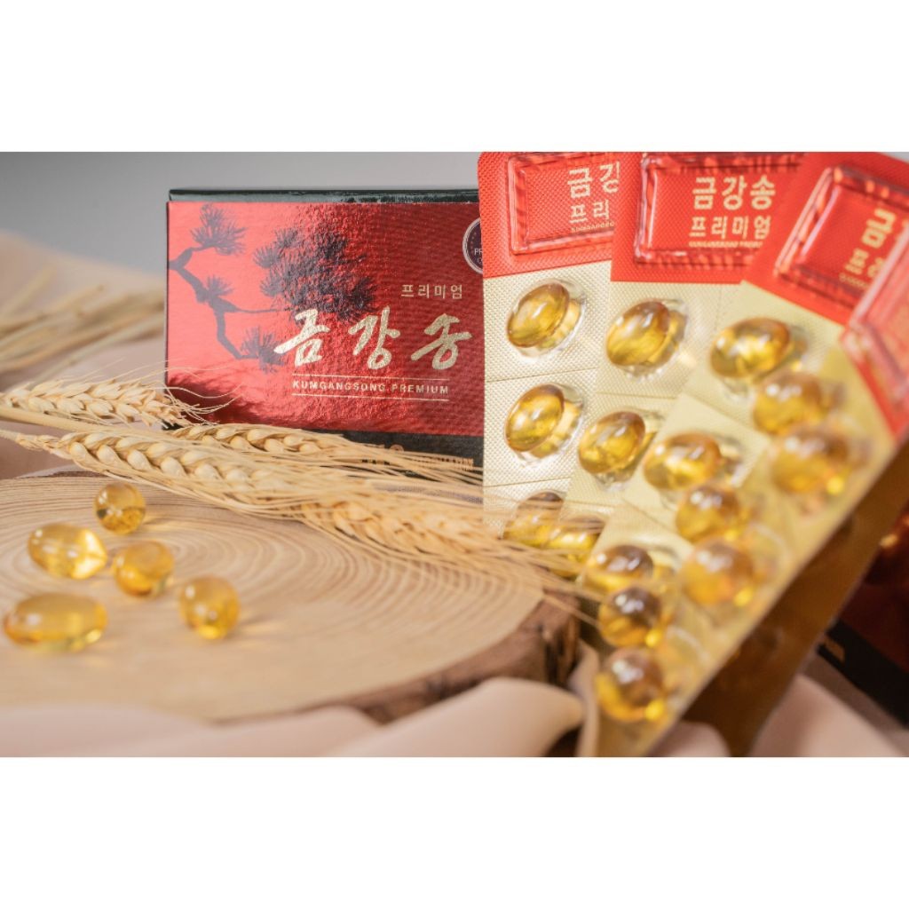 น้ำมันสนเข็มแดง 금강송 กึมคังซง 500 mg 1 กล่อง = 30 เม็ด (รับประทานได้ 30 วัน) - Image 6