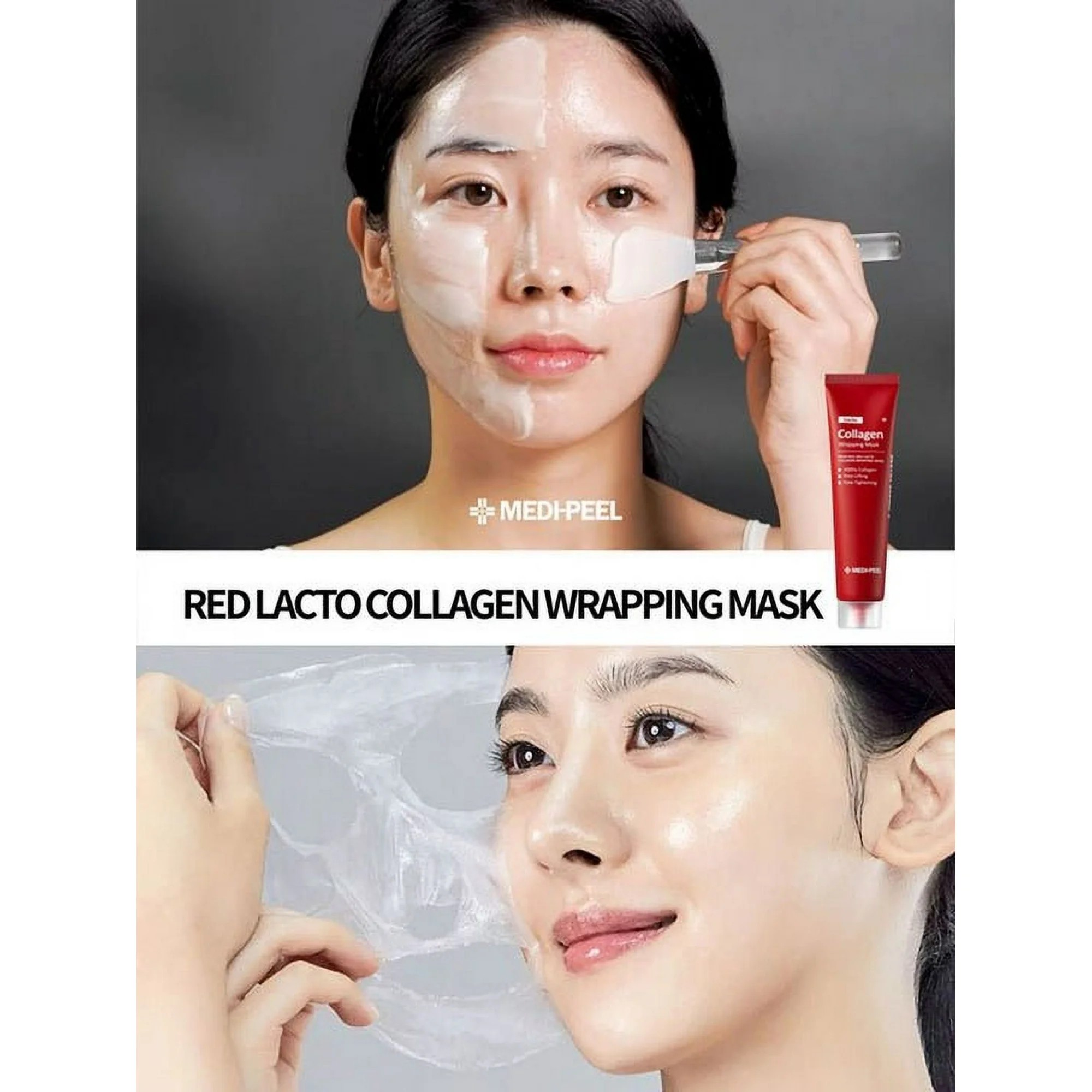 MEDI-PEEL Lacto Collagen Wrapping Mask 70 ml (No box , แยกเซต) - Image 2
