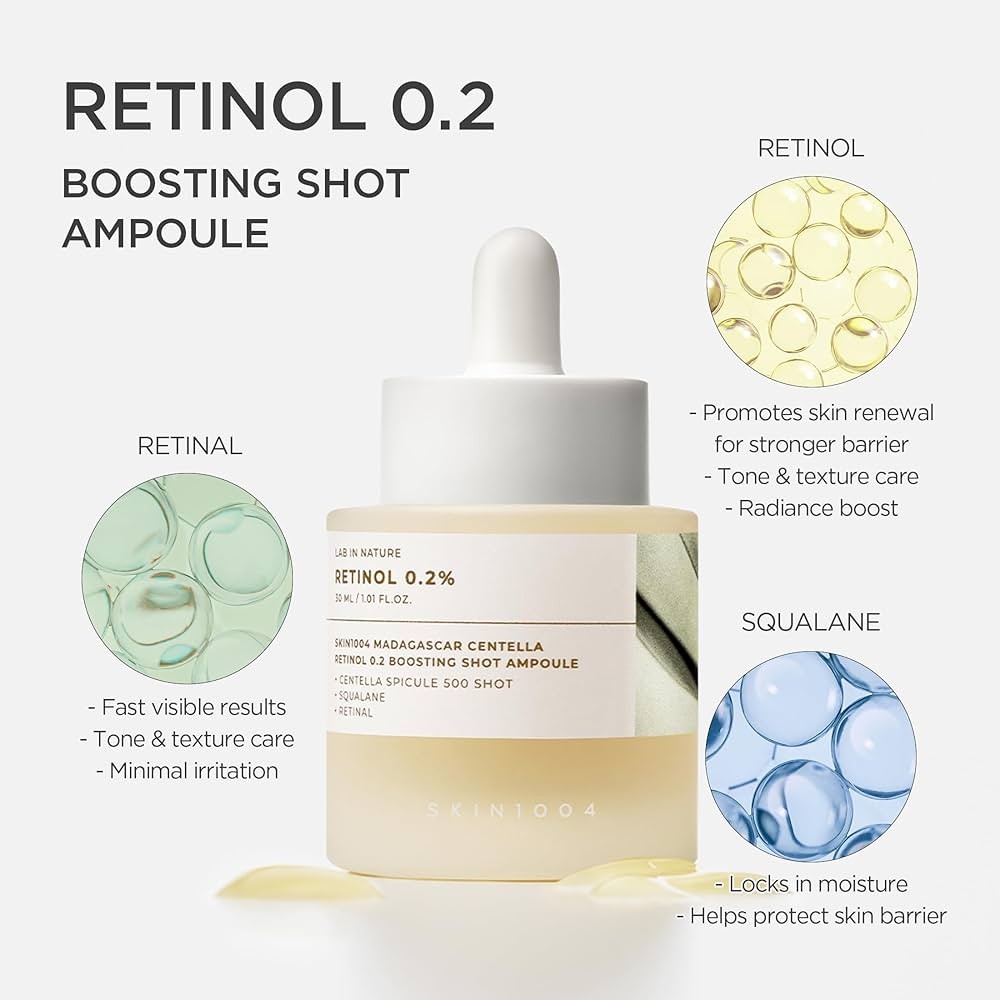 SKIN1004 Retinol 0.2 Boosting Shot Ampoule 30ml - Image 5