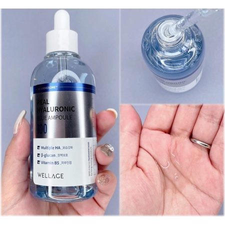 WELLAGE REAL HYALURONIC BLUE 100 Ampoule Limited Double Pack - Image 7