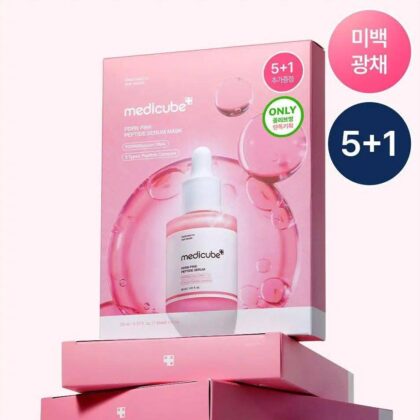 Medicube PDRN Pink Peptide Serum Mask 1 กล่อง 5+1 แผ่น