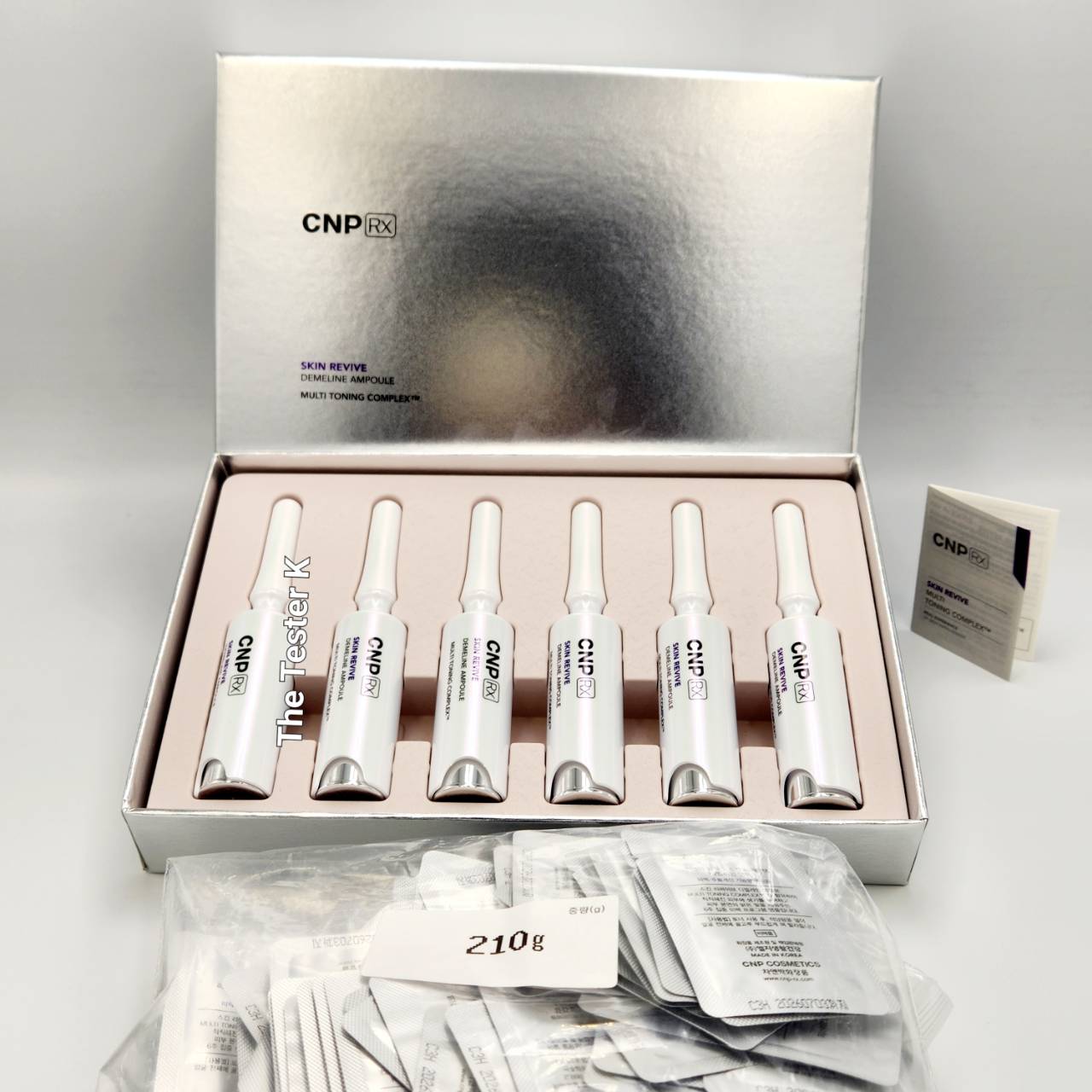 CNP RX Skin Revive Demeline Ampoule ไซส์จริง 5 ml 6 ขวด
