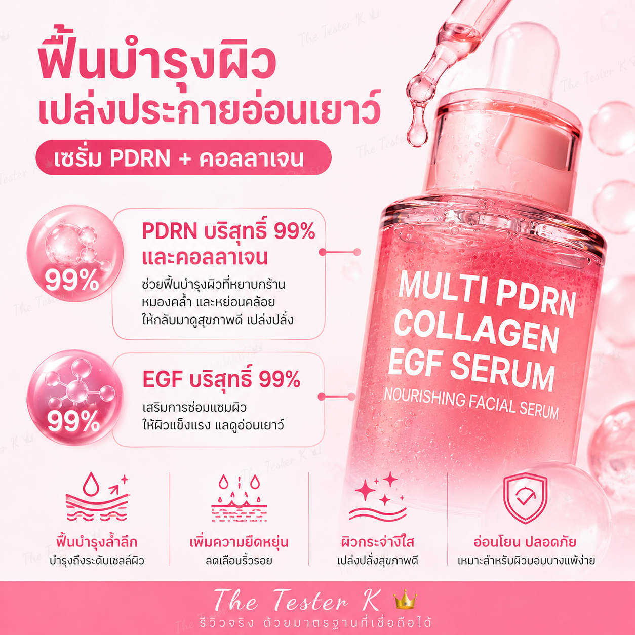 PURITO Multi PDRN Collagen EGF Serum 30ml - Image 3