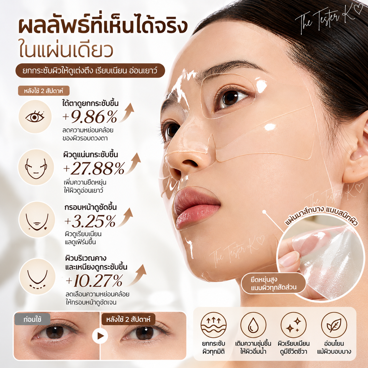 KOY Flow Lifting Collagen Wrapping Gel Mask 35g × 5 แผ่น - Image 2
