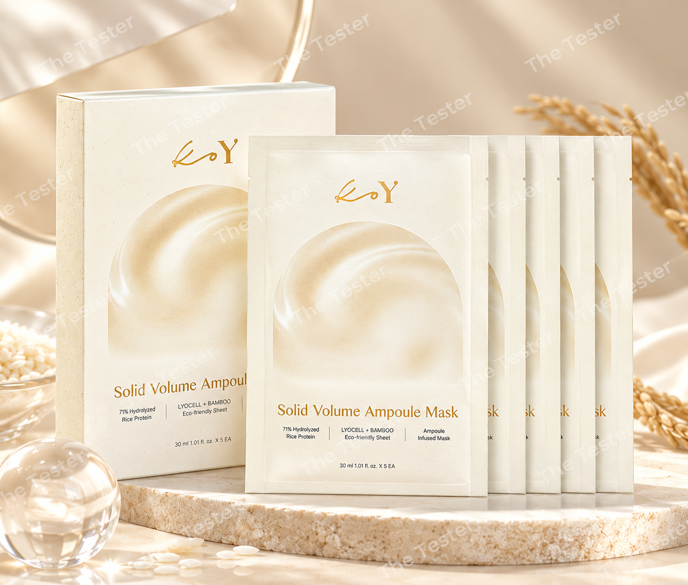 KOY Solid Volume Ampoule Mask 30ml × 5 แผ่น - Image 4
