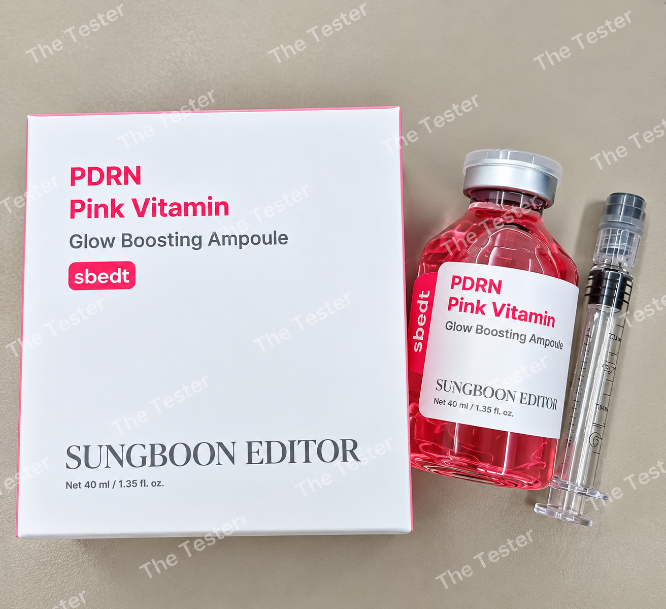 Sungboon Editor PDRN Pink Vitamin Glow Boosting Ampoule 40ml - Image 5
