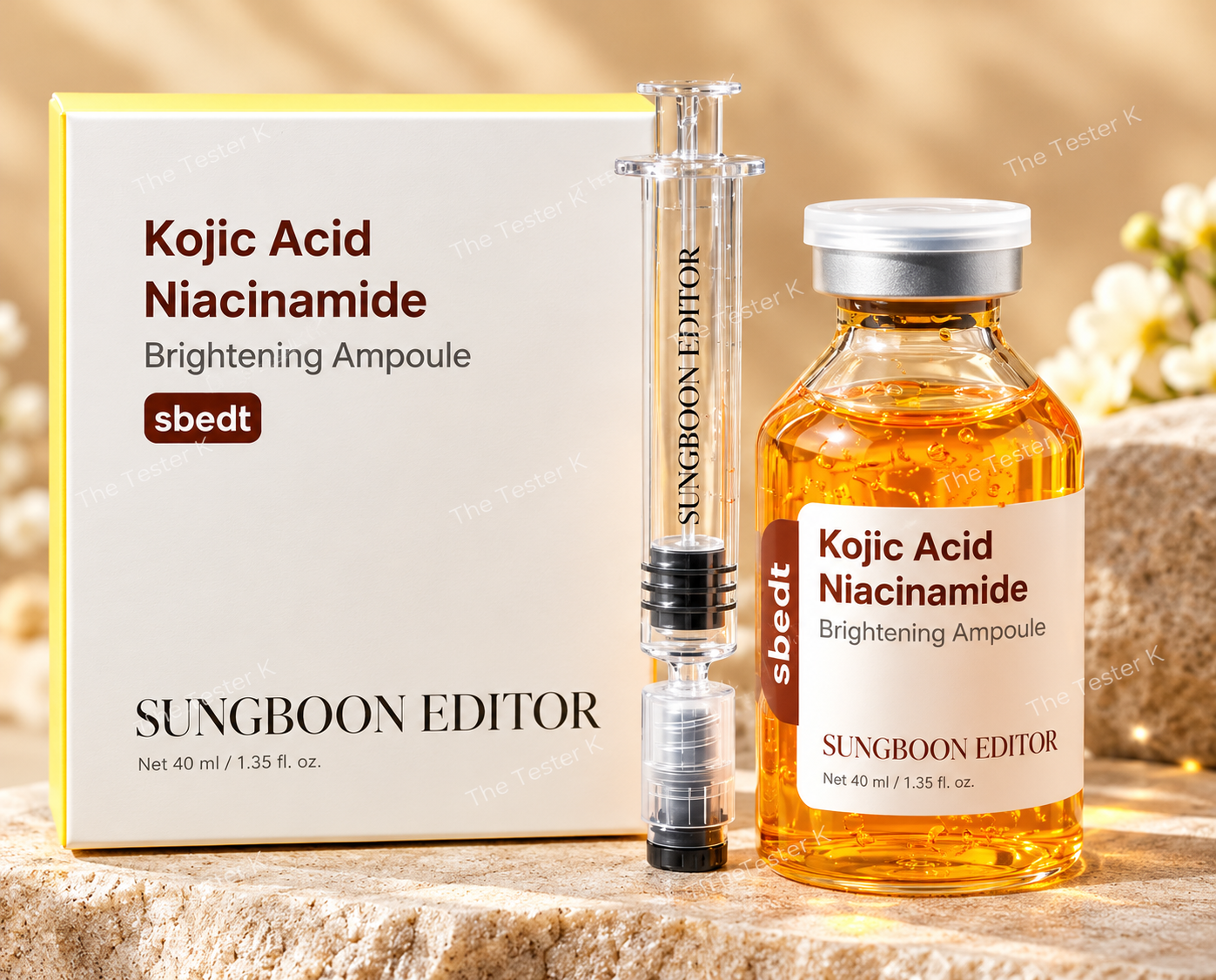 SUNGBOON EDITOR Kojic Acid Niacinamide Brightening Ampoule 40ml - Image 4